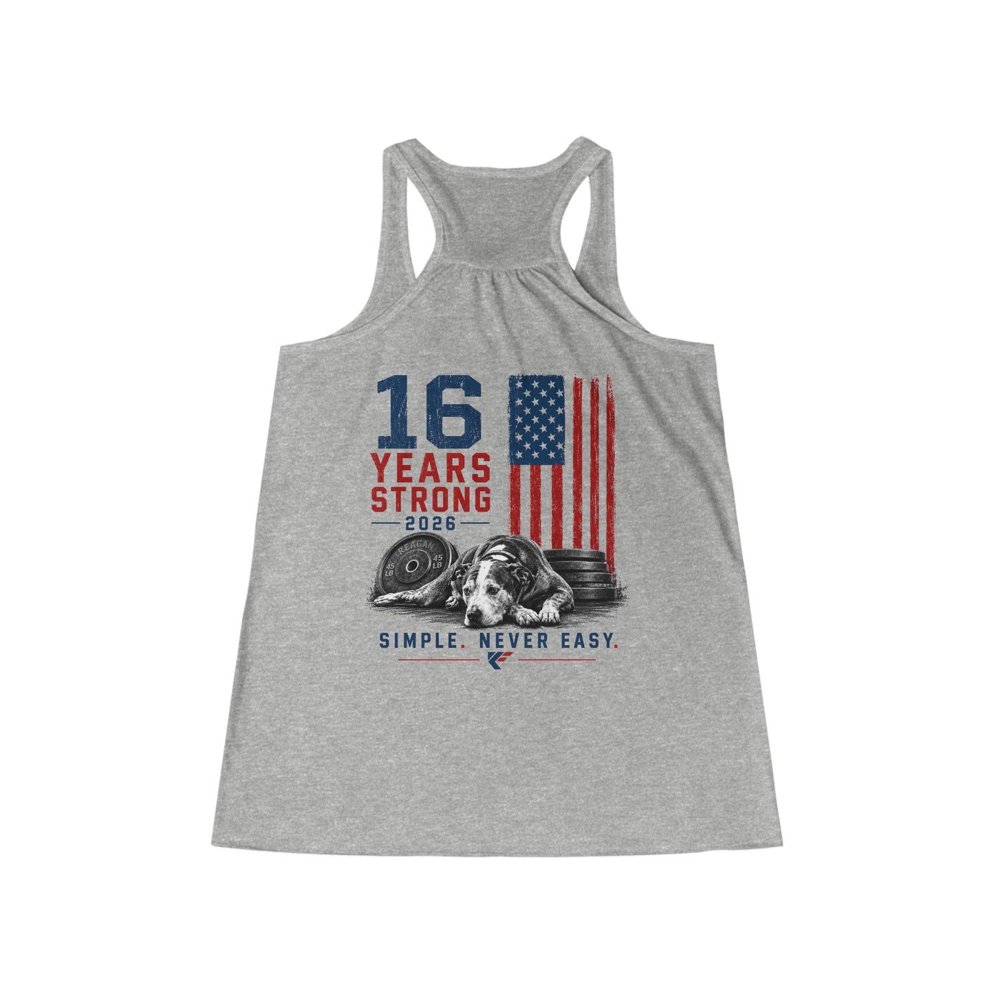 KCF Anniversary Women's Flowy Racerback Tank