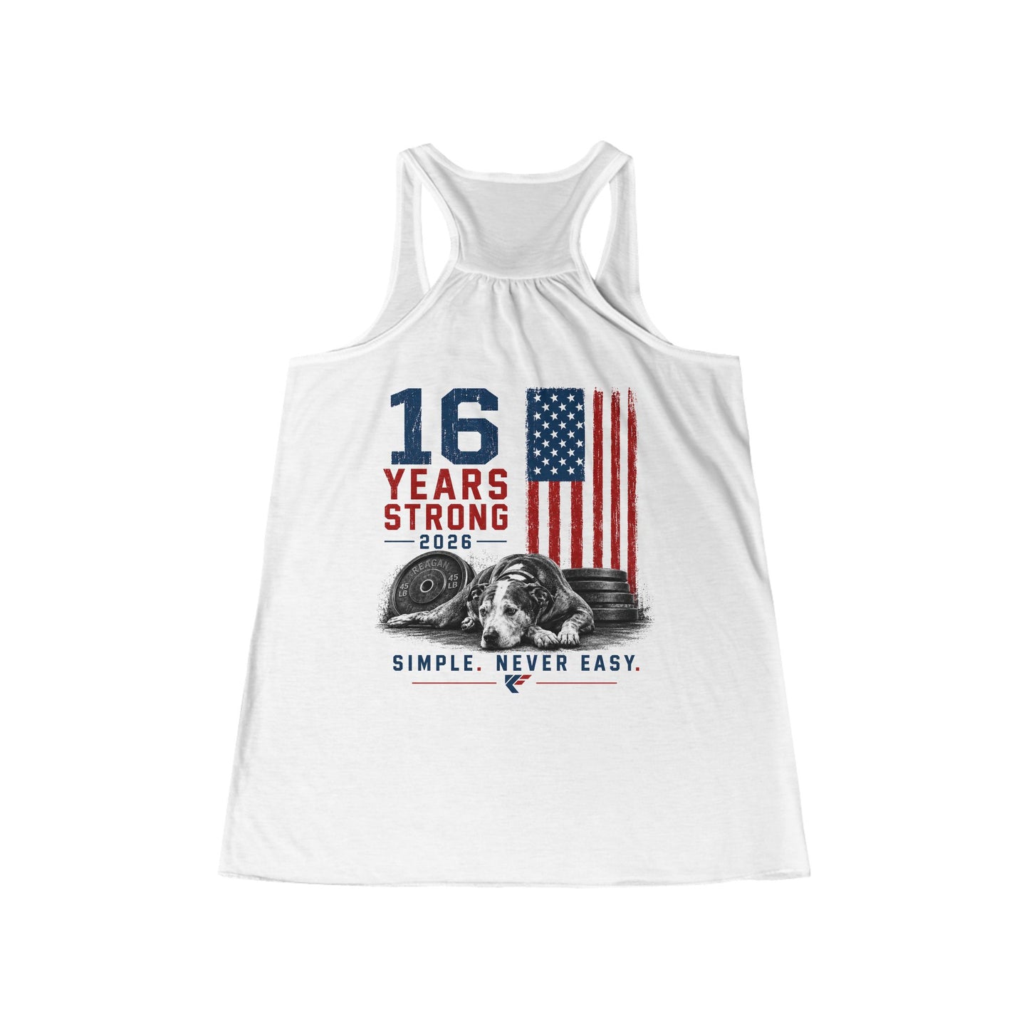 KCF Anniversary Women's Flowy Racerback Tank