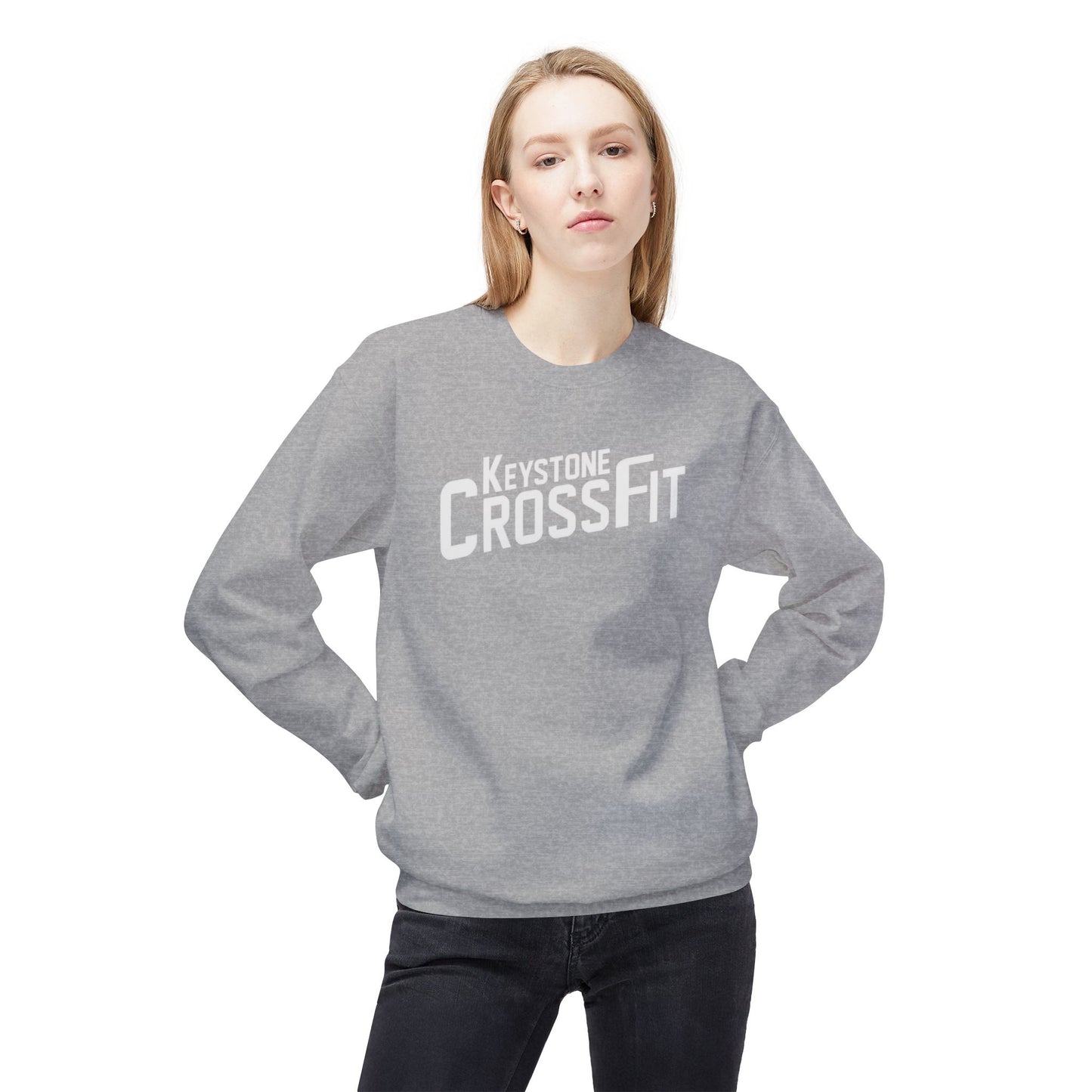 Unisex Fleece Crewneck - Simple Never Easy Back