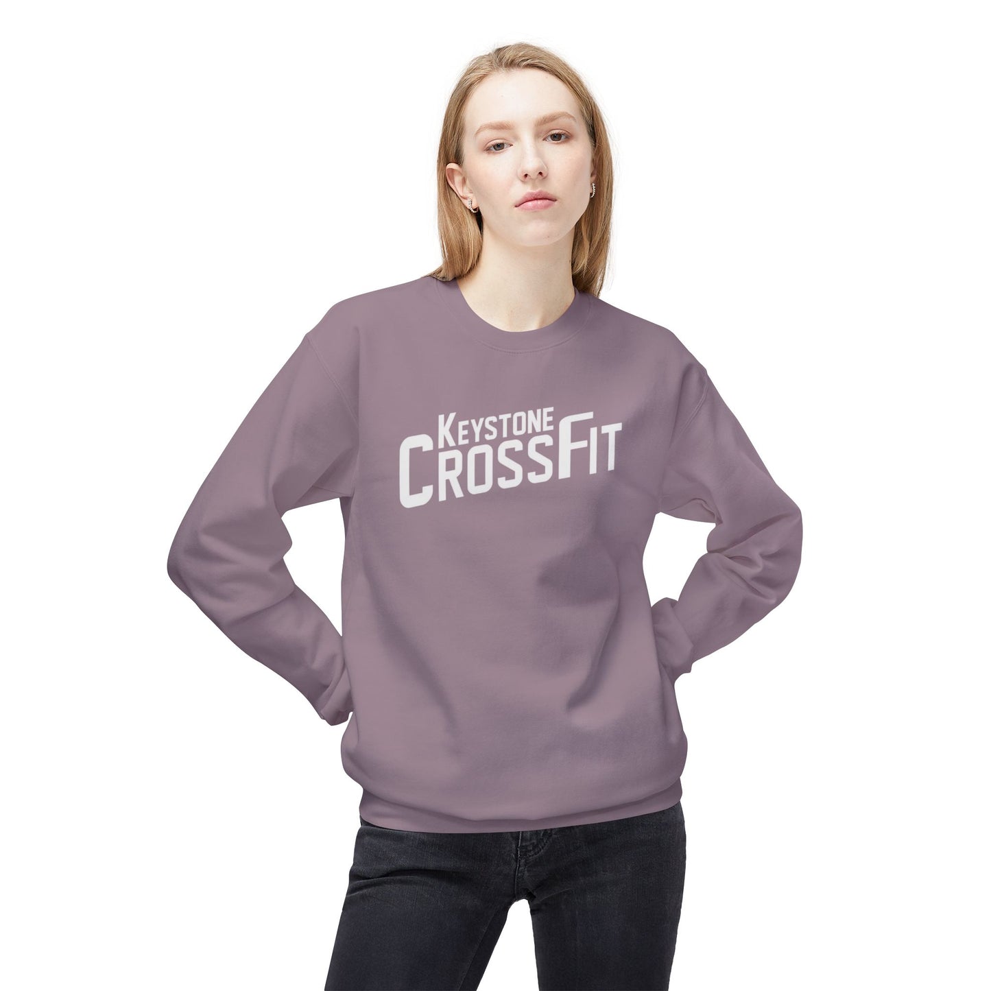 Unisex Fleece Crewneck - Simple Never Easy Back