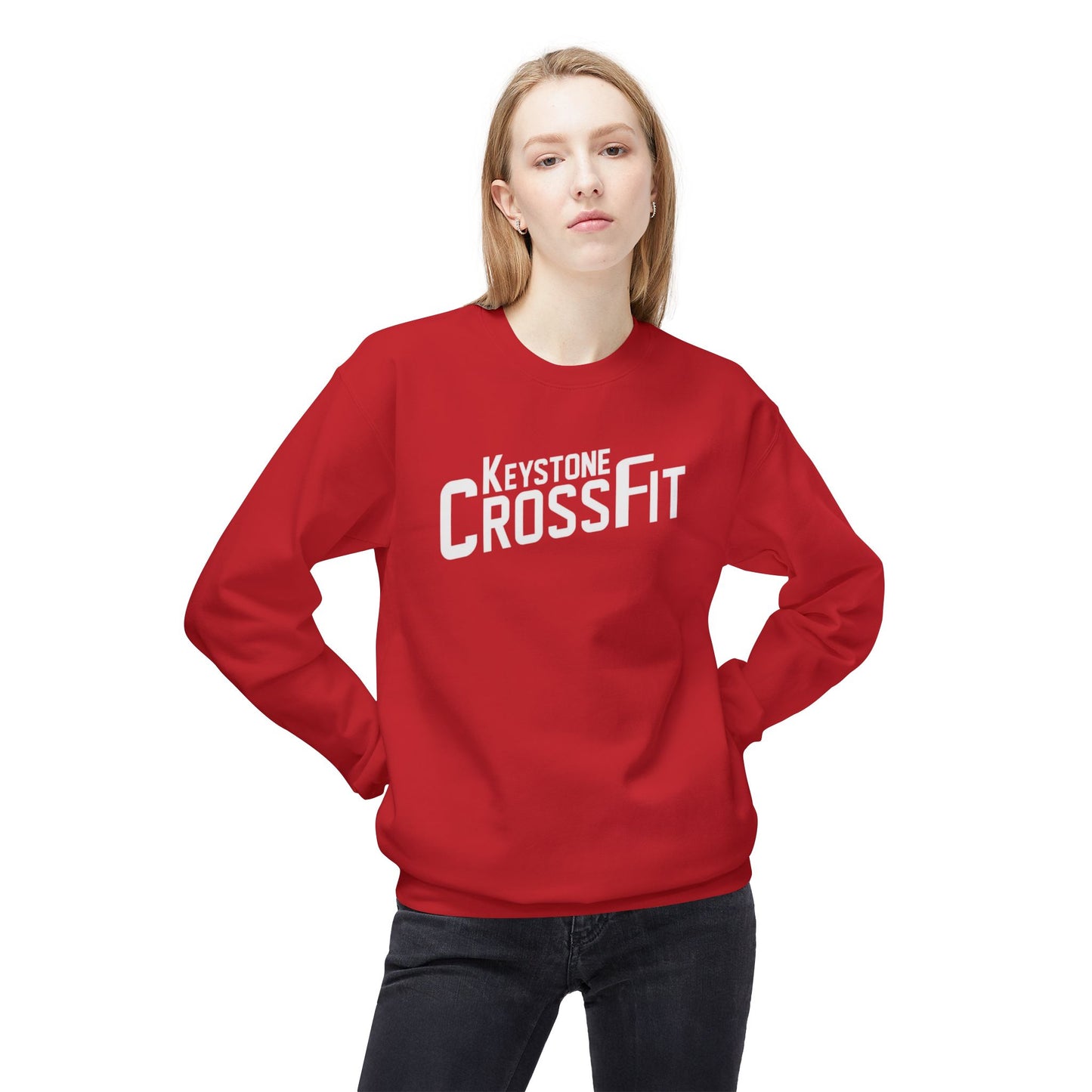 Unisex Fleece Crewneck - Simple Never Easy Back