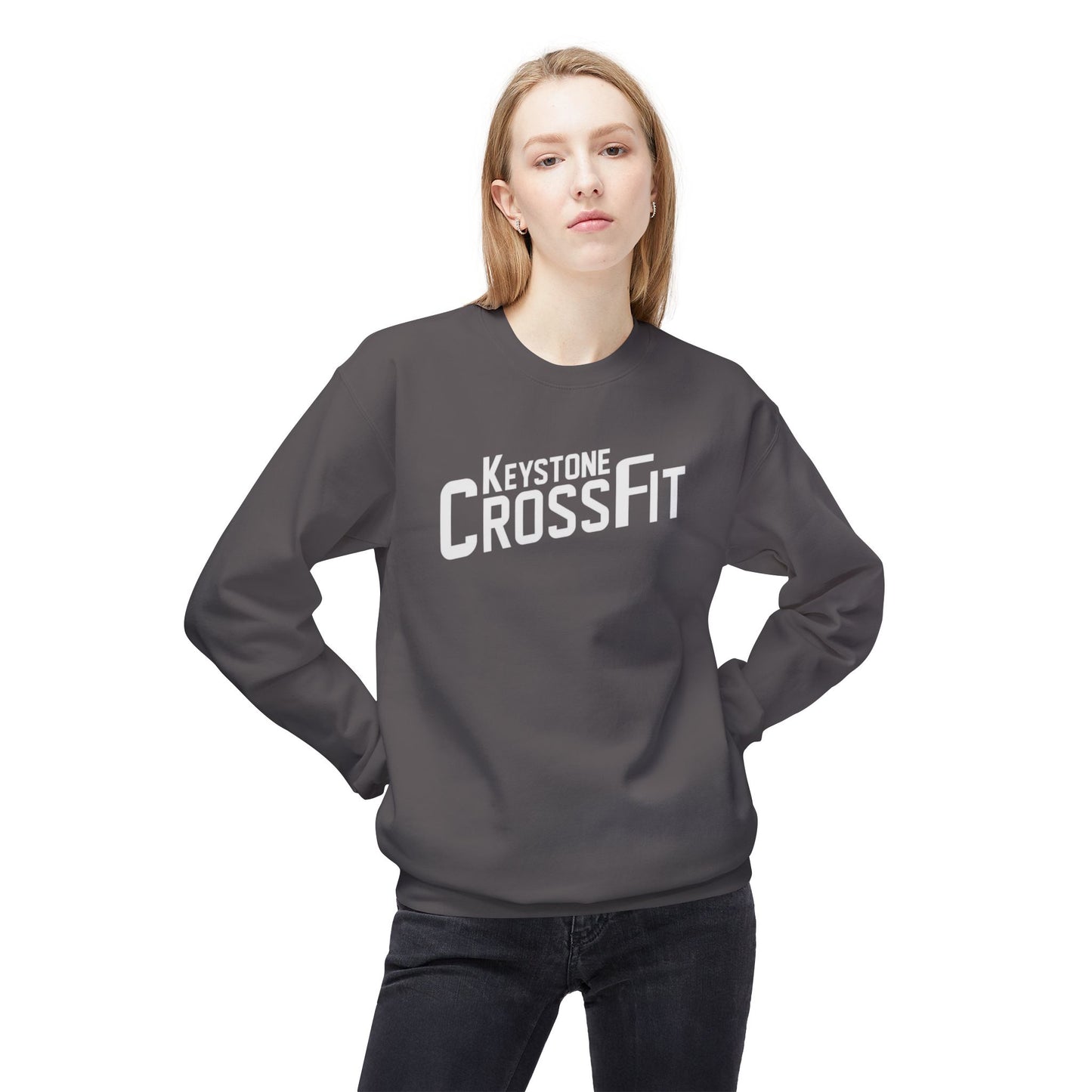Unisex Fleece Crewneck - Simple Never Easy Back